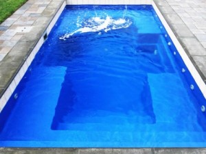 Leisure fiberglass pool palladium plunge pool