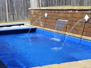 Leisure fiberglass pool palladium plunge pool