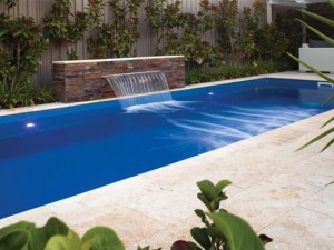 Leisure fiberglass pool the harmony