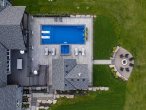 Arial view of design build